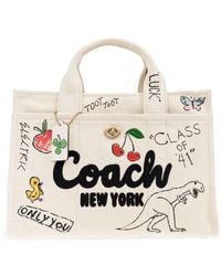 COACH - Cargo Embroidered Canvas Tote - Lyst