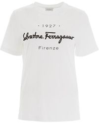 Ferragamo 1927 Signature T-shirt - White