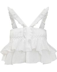 Isabel Marant - Marant Etoile Daliana Cotton Top - Lyst