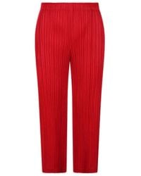 Pleats Please Issey Miyake - Thicker Bottoms 1 Trousers - Lyst