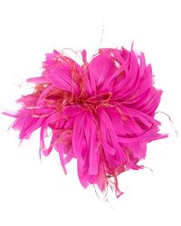Max Mara Feathered Pin - Pink