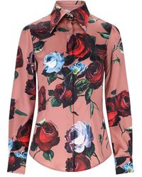 Dolce & Gabbana - Rose Print Shirt - Lyst
