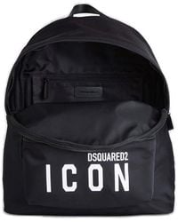 DSquared² Contrast Logo Backpack - Black