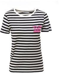 Max Mara Crewneck Striped T-shirt - Black