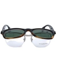 Zegna - Round-frame Sunglasses - Lyst