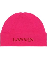 Lanvin - Wool Beanie Hat - Lyst
