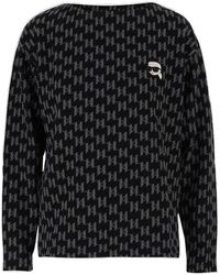 Karl Lagerfeld - K/ikonik Monogram Sweatshirt - Lyst