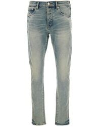 Purple Brand - Denim Jeans With Belt Loops And Patch - Lyst