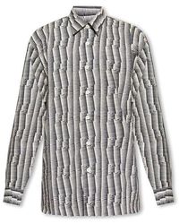 Dries Van Noten - Graphic Printed Buttoned Shirt - Lyst
