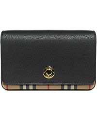 Burberry Small Vintage Check Crossbody Bag - Black