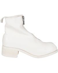 guidi white boots