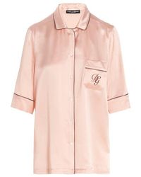 Dolce & Gabbana - Short-sleeved Pyjama Shirt - Lyst