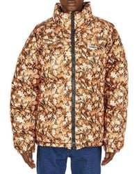 Vetements - All-over Leaves Print Puffer Jacket - Lyst