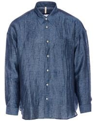 sunflower - Crinkled Button-Down Shirt - Lyst