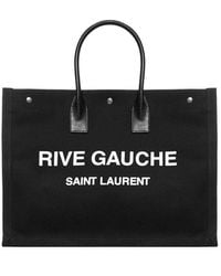 Saint Laurent - Ysl Rive Gauche Tote Bag - Lyst