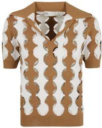 Tory Burch - Cut Out Polo Sweater - Lyst