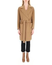 Max Mara - Belted Hooded Coat - Lyst