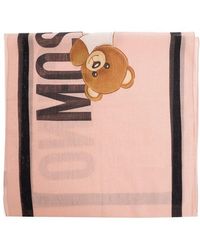 Moschino - Scarf With Logo, - Lyst