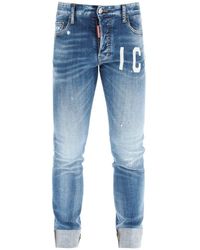 DSquared² - Medium Wash Icon Skater Fit Jeans - Lyst