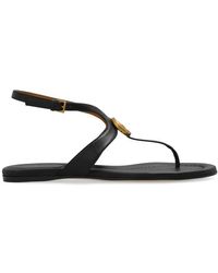 Gucci - Gg Marmont Leather Sandals - Lyst
