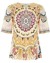 Etro - Graphic Printed Short-sleeved T-shirt - Lyst