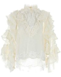 Zimmermann - Lace Top - Lyst