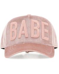 DSquared² Logo Embroidered Baseball Cap - Pink