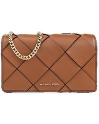 MICHAEL Michael Kors - Jet Set Medium Woven Crossbody Bag - Lyst
