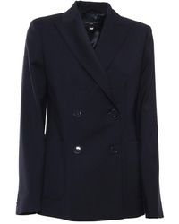 Weekend by Maxmara - Double-breasted Long-sleeved Blazer - Lyst