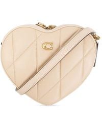 COACH - Heart Quilted Leather Crossbody Bag - Lyst