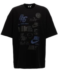 COMME DES GARÇON BLACK - X Nike Logo Printed Crewneck T-shirt - Lyst