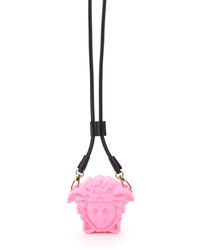 Versace Airpods Case With Strap Medusa Sculpture - Pink