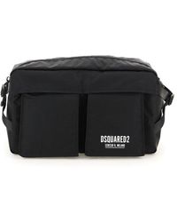 Black DSquared² Synthetic Be Icon Nylon Belt Bag in Nero waist bags and bumbags Save 16% for Men Mens Bags Belt Bags 