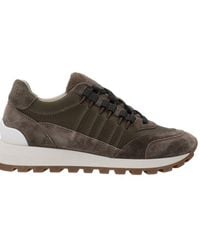 Brunello Cucinelli - Round Toe Lace-up Sneakers - Lyst