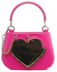 Love Moschino - Logo Plaque Mini Tote Bag - Lyst