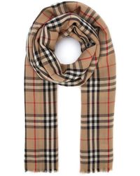 Burberry Giant Vintage Check Scarf - Brown