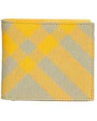 Burberry - Checked Wallet - Lyst
