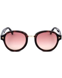 Bally - Round Frame Sunglasses - Lyst