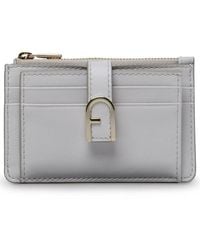 Furla - Flow White Leather Card Holder - Lyst