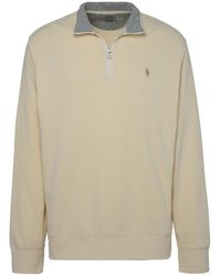 Polo Ralph Lauren - Pony Logo Embroidered Zipped Jumper - Lyst