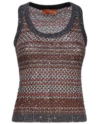 Missoni - Metallic Thread Crochet Knitted Top - Lyst