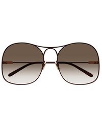 Chloé - Oversized Frame Sunglasses - Lyst