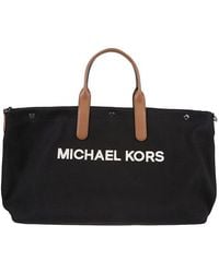 Michael Kors - Brooklyn Logo Embroidered Large Tote Bag - Lyst