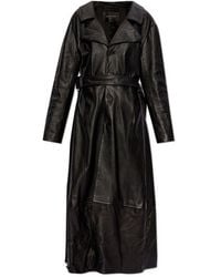 Balenciaga - Leather Coat By - Lyst