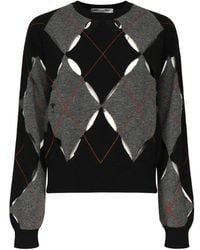 Dior - All-Over Patterned Crewneck Jumper - Lyst