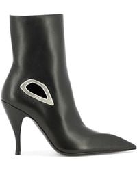 Off-White c/o Virgil Abloh - Crescent Pointed Toe Ankle Boots - Lyst