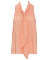 Emporio Armani - Top With Knot - Lyst