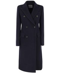 Sportmax - Double-Breasted Long-Sleeved Coat - Lyst