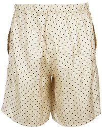 Ami Paris - Polka Dot Printed Knee Length Shorts - Lyst