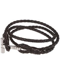 Tom Ford - T-shaped Toggle Braided Leather Bracelet - Lyst